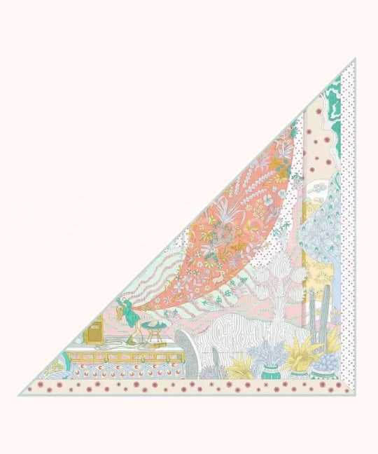 Fantasy Garden Print Multiway Scarf
