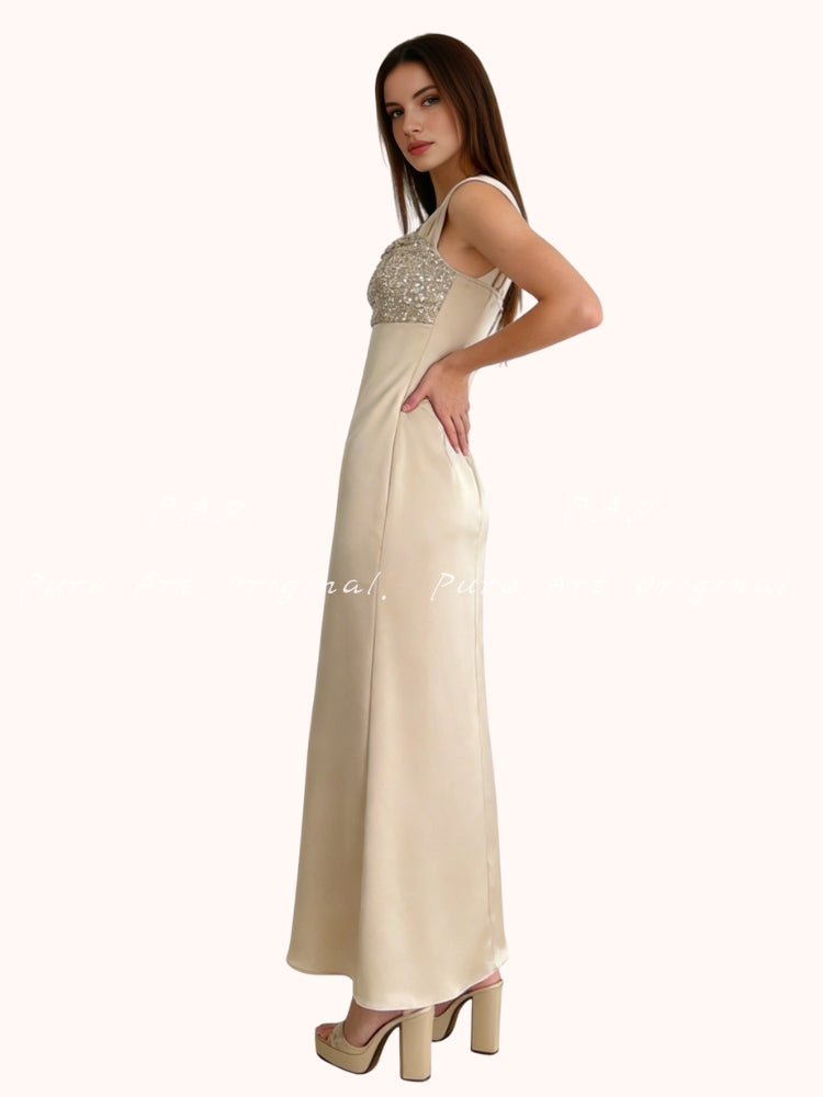 CHAMPAGNE GLIMMER GOWN