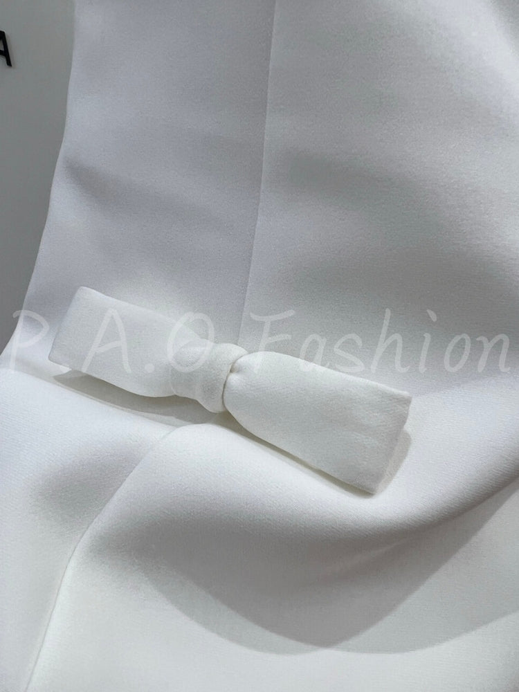 Bow Back Waist Mini Dress