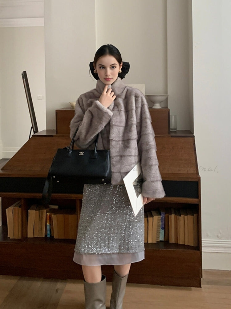 Luxe Aura Midi Skirt