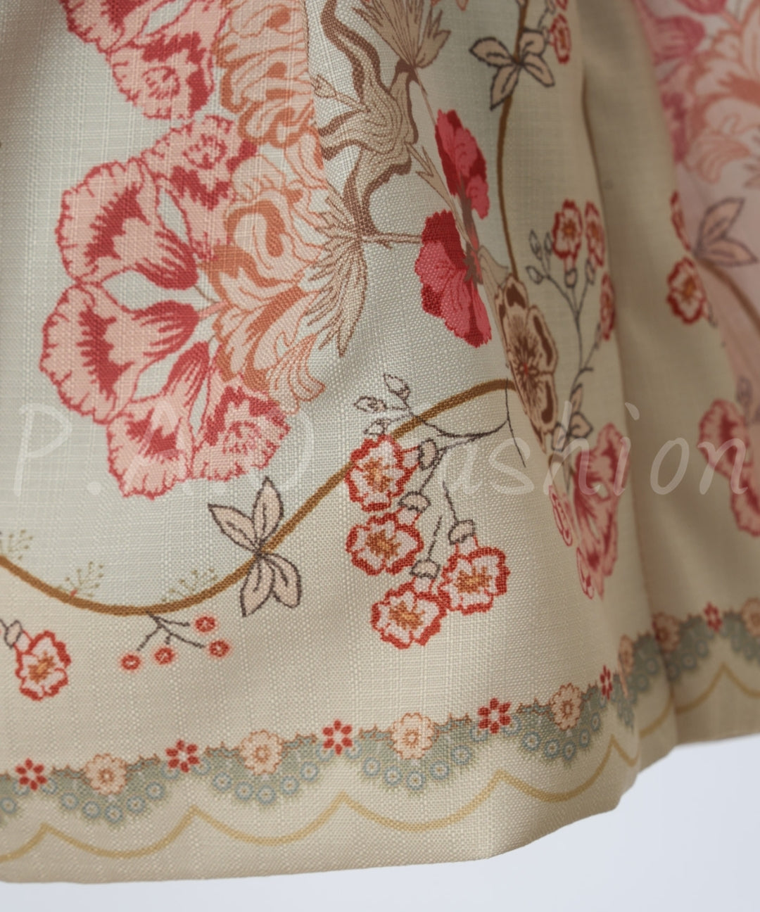 Vintage Floral High Neck Shirt & Shorts Set[Available Now]