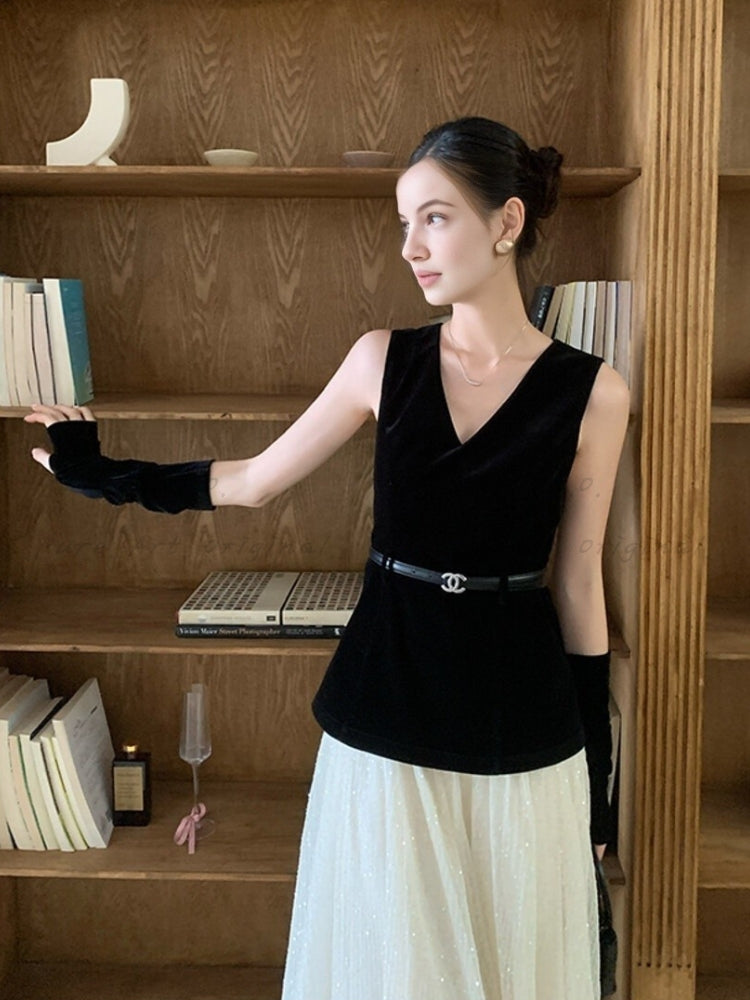 Holiday Noir Maxi Dress