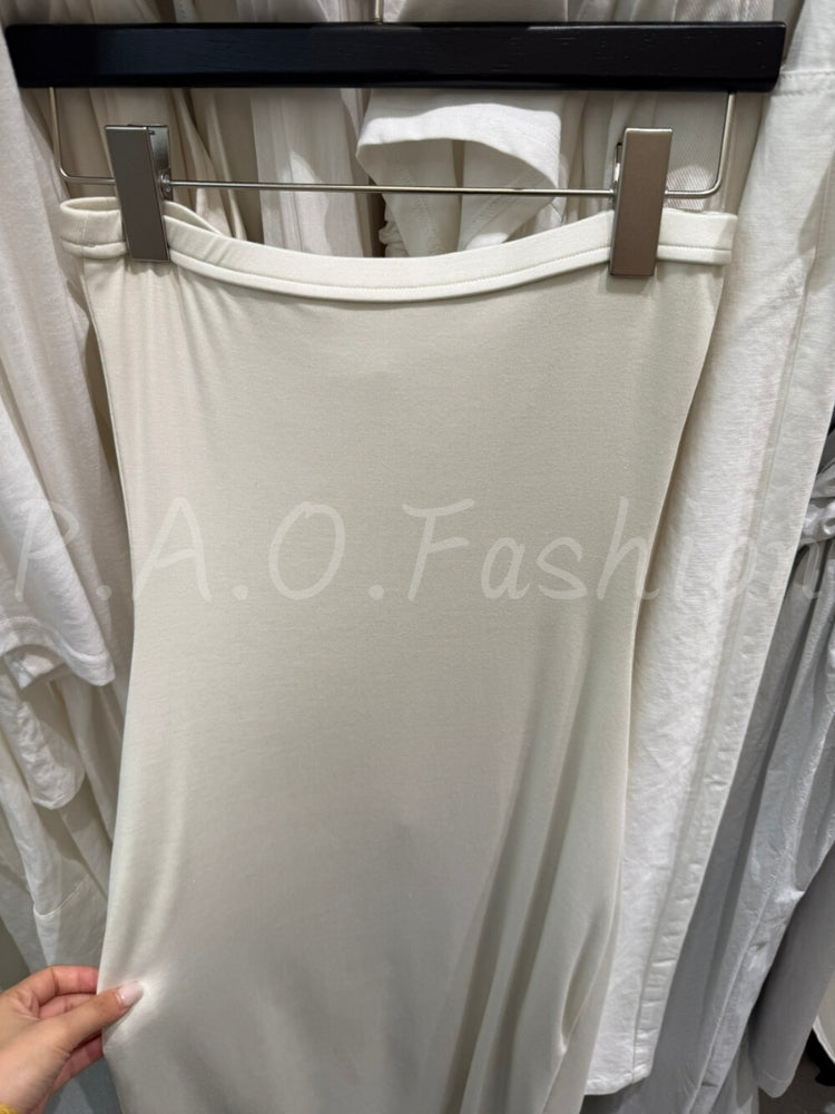 Lyocell Strapless Maxi Dress