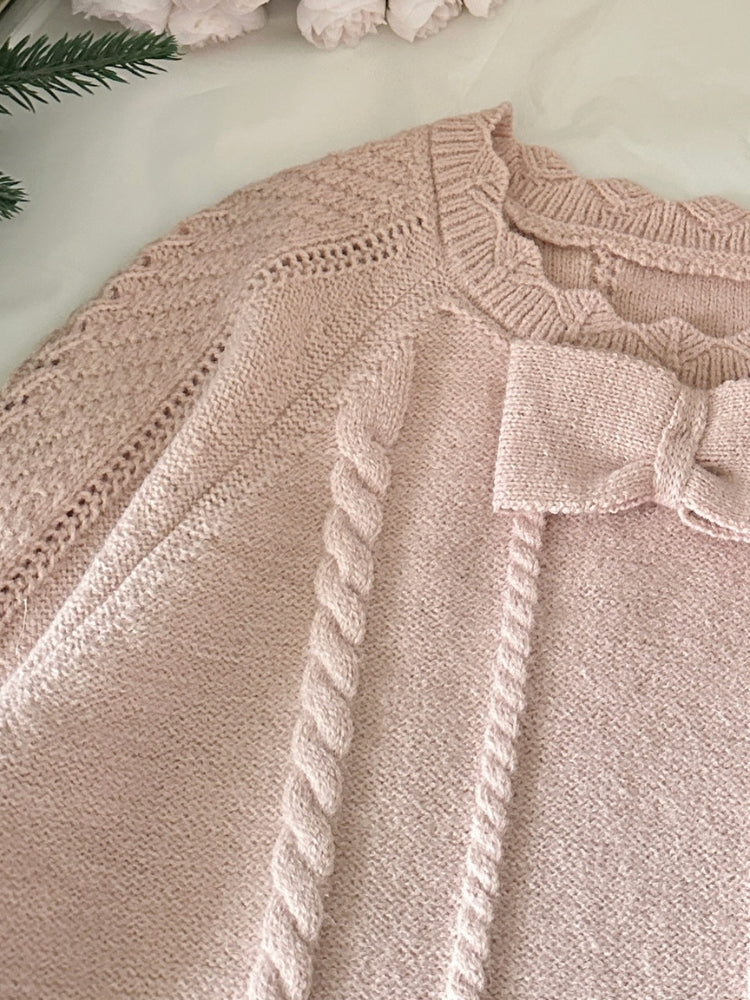 Sweet Blossom – Bow Knit Set