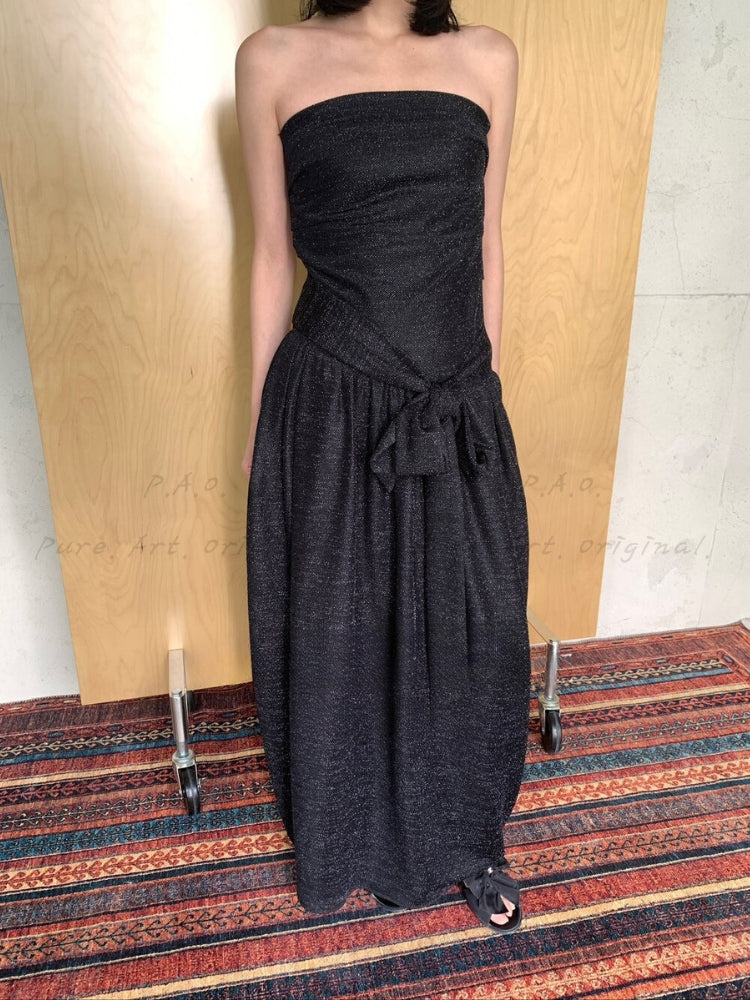 Holiday Noir Midi Dress