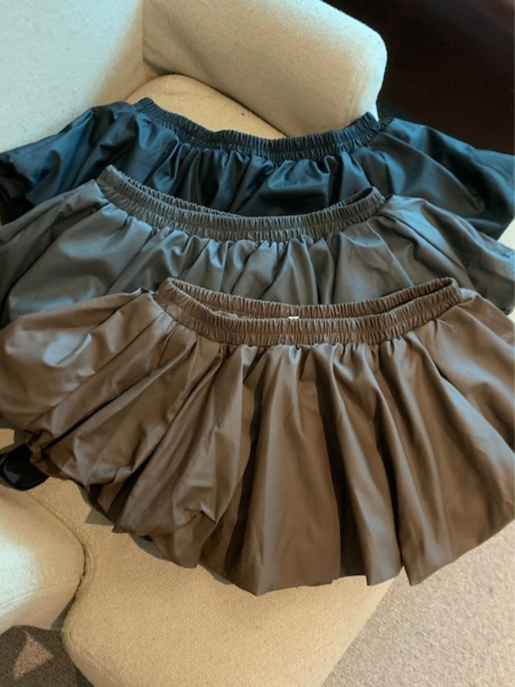 PU Leather Mini Skort
