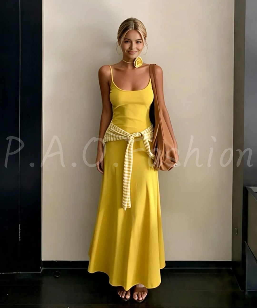 Essential Square Neck Cami Mermaid Maxi Dress