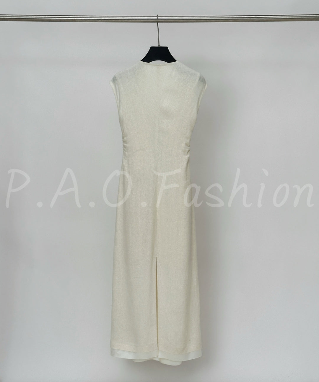 100% Hemp V-Neck Maxi Dress