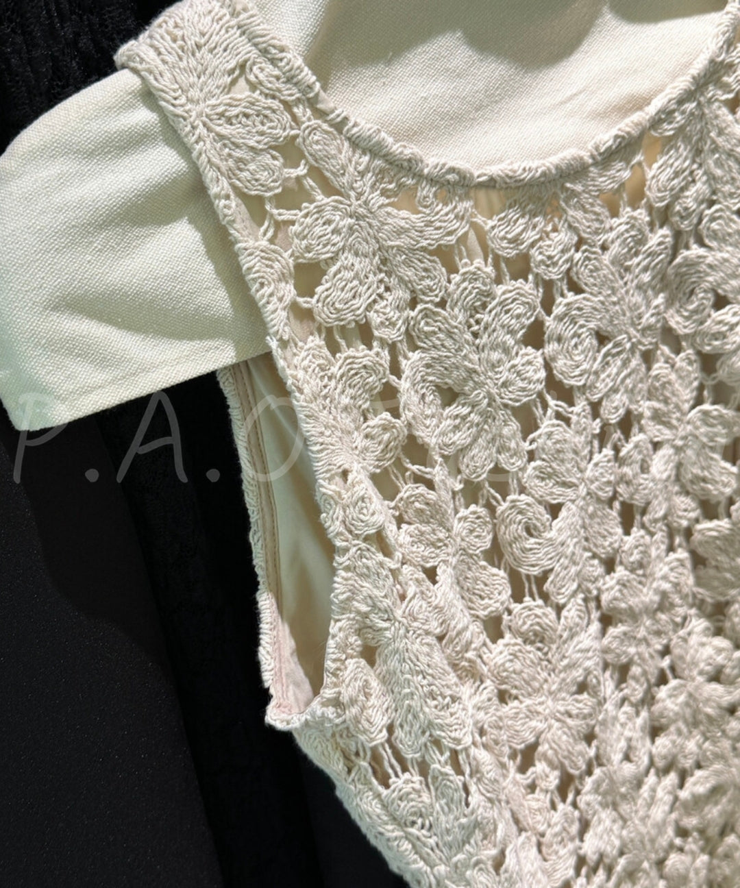 Floral Crochet A-Line Mini Dress[Available Now]