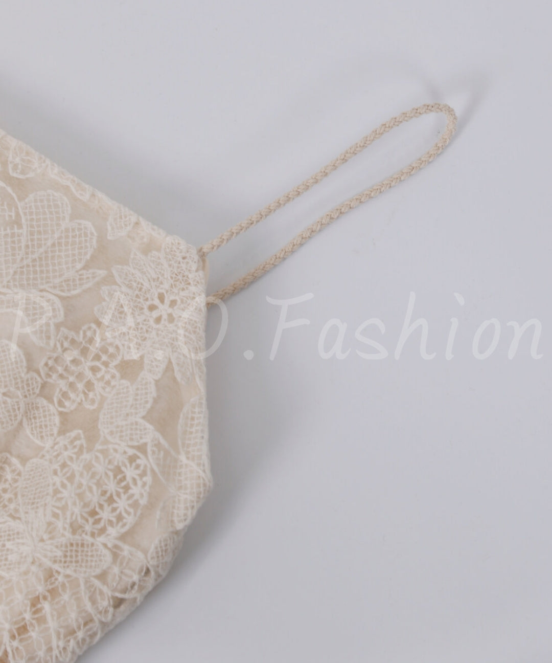 Lace Panel Slip Dress with Chiffon Scarf