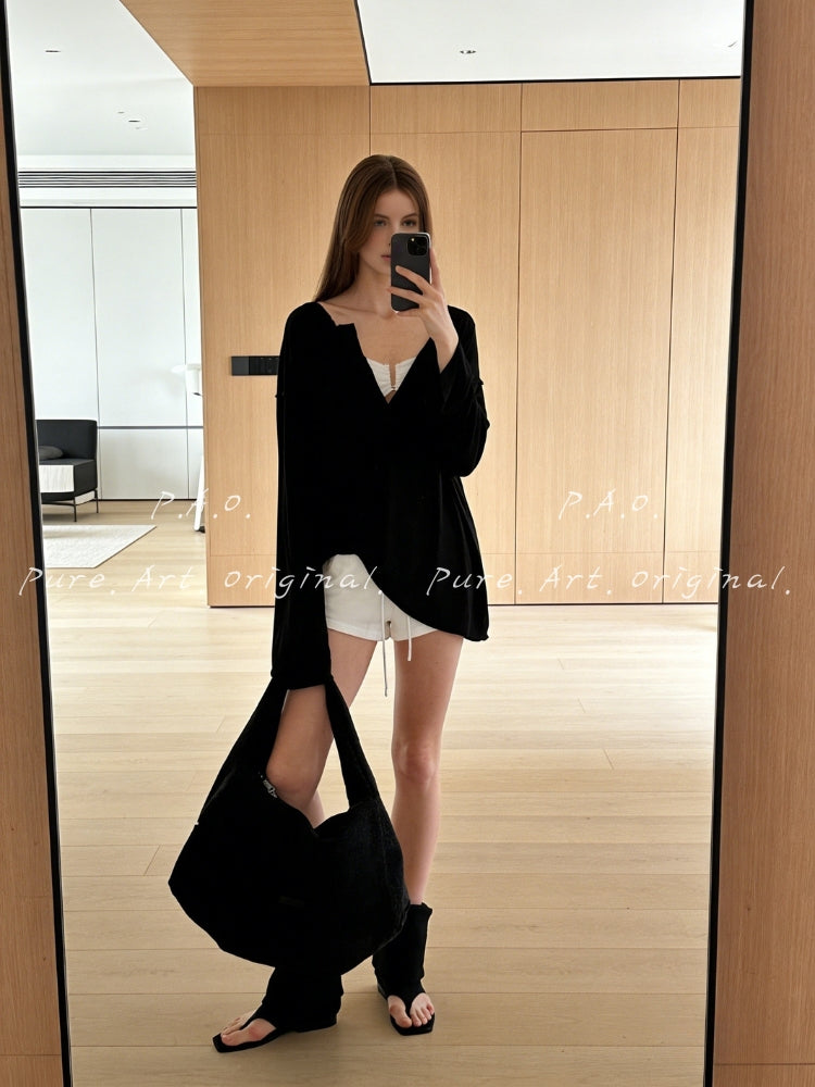 SÉLENE SHEER KNIT TOP