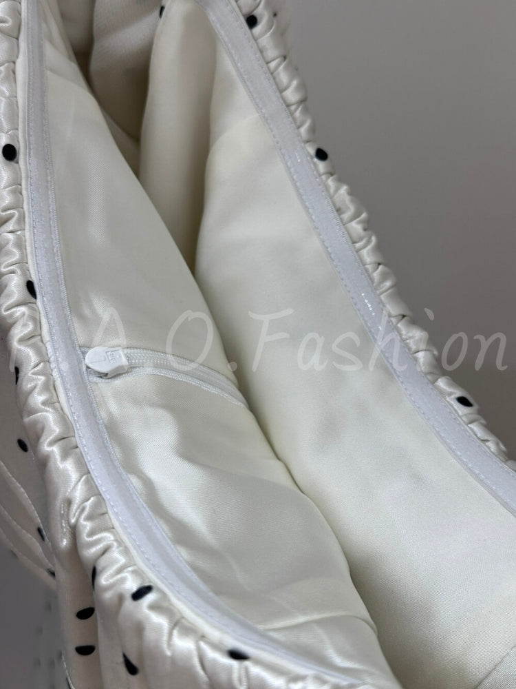 Polka Dot Off-Shoulder Ruffle Mini Dress