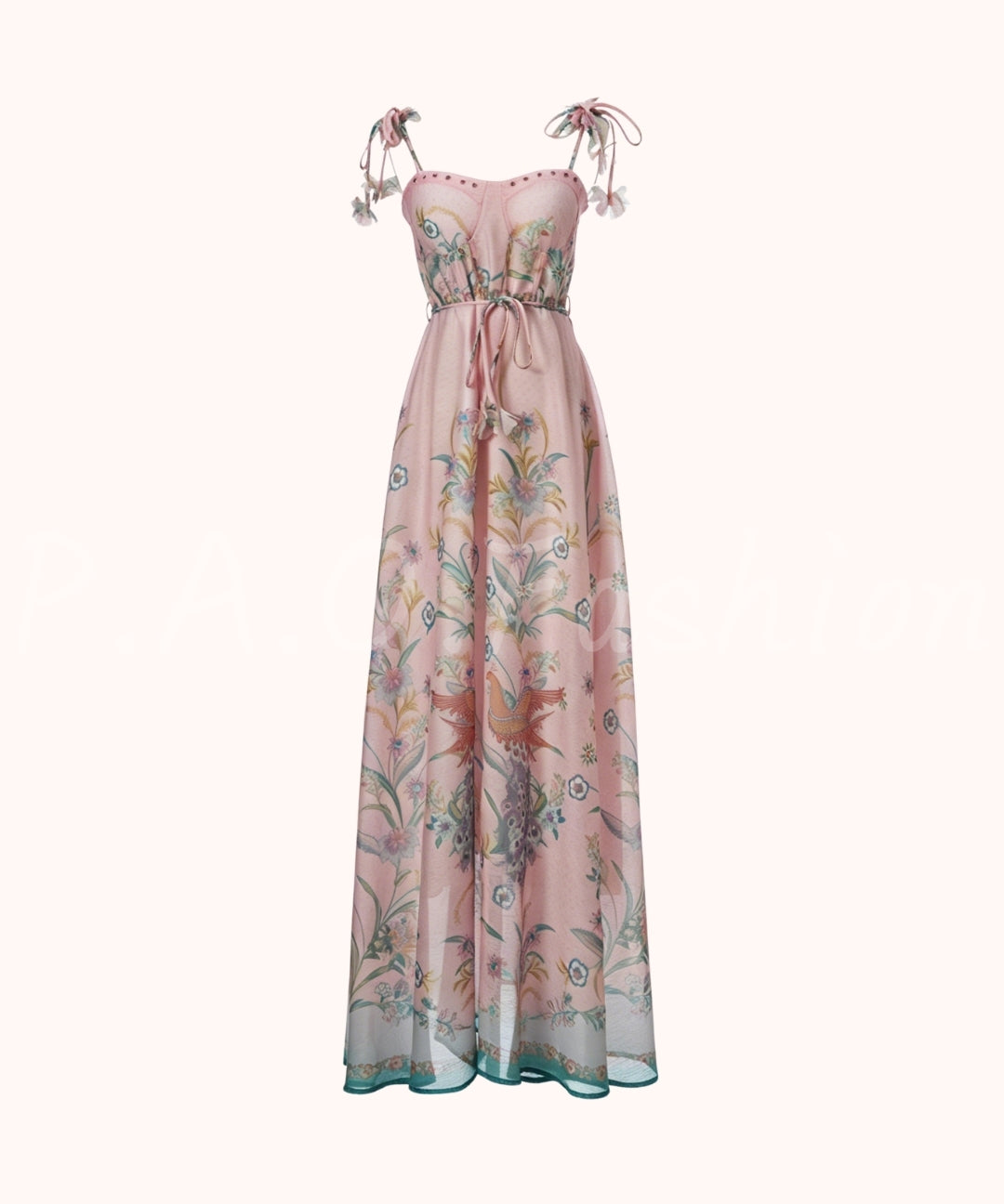 Floral Print Strap Maxi Dress[Available Now]