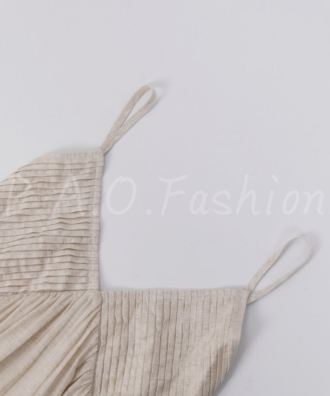 Linen Blend V-Neck Slip Maxi Dress[Available Now]