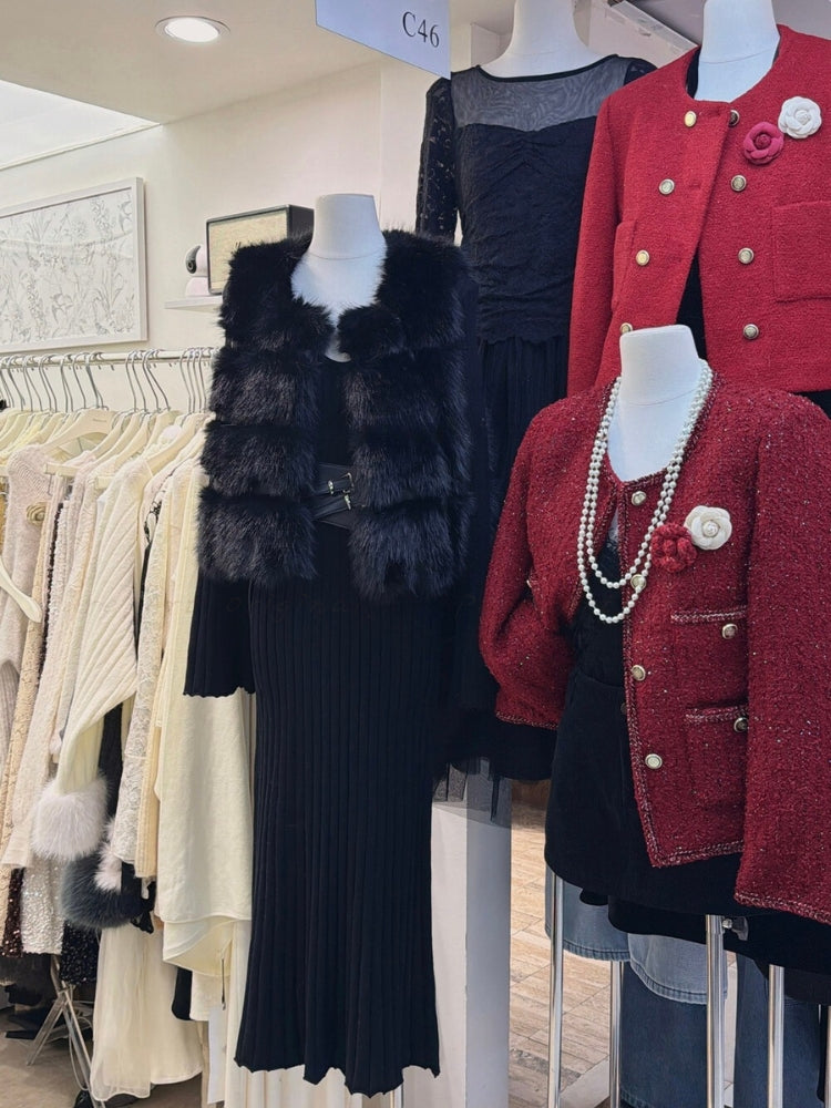 Snowland Faux Fur Sleeveless Vest