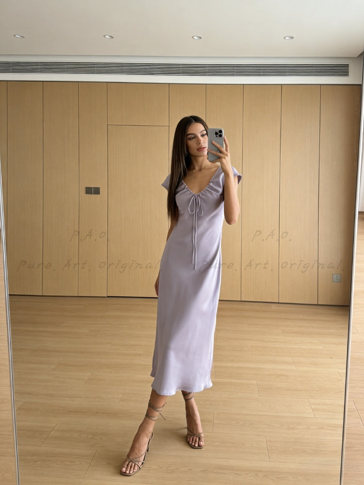 LUMIÈRE SATIN DRESS
