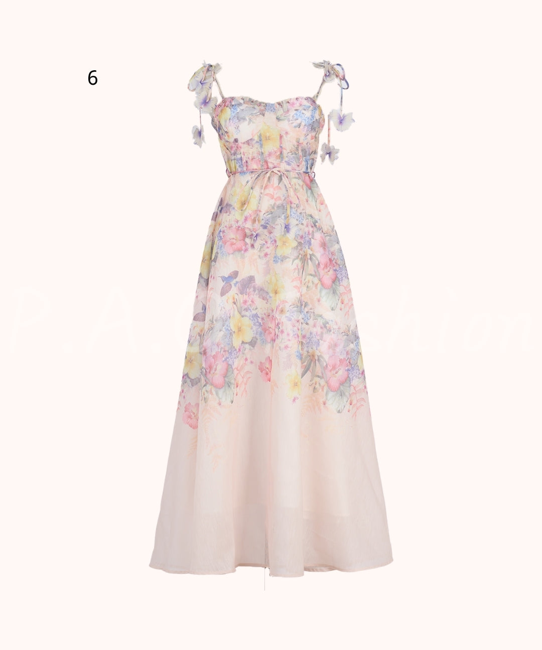 Floral Print Strap Maxi Dress[Available Now]
