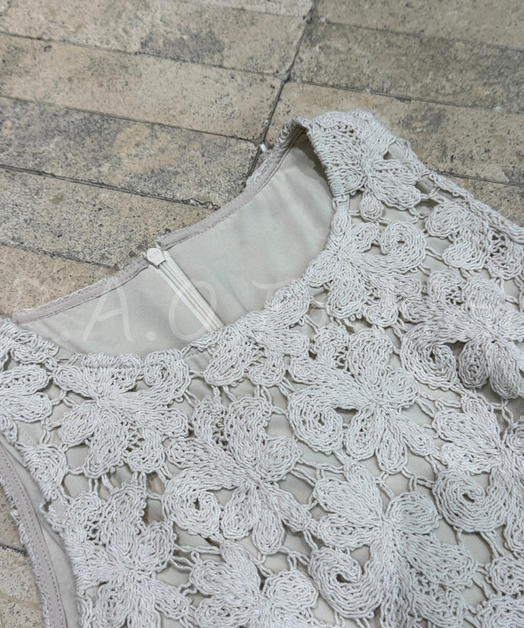 Floral Crochet A-Line Mini Dress[Available Now]
