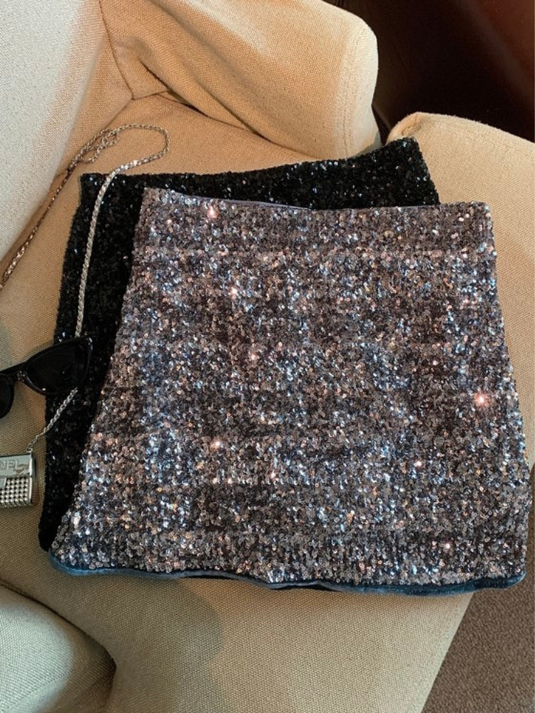 Sequin Mini Skort