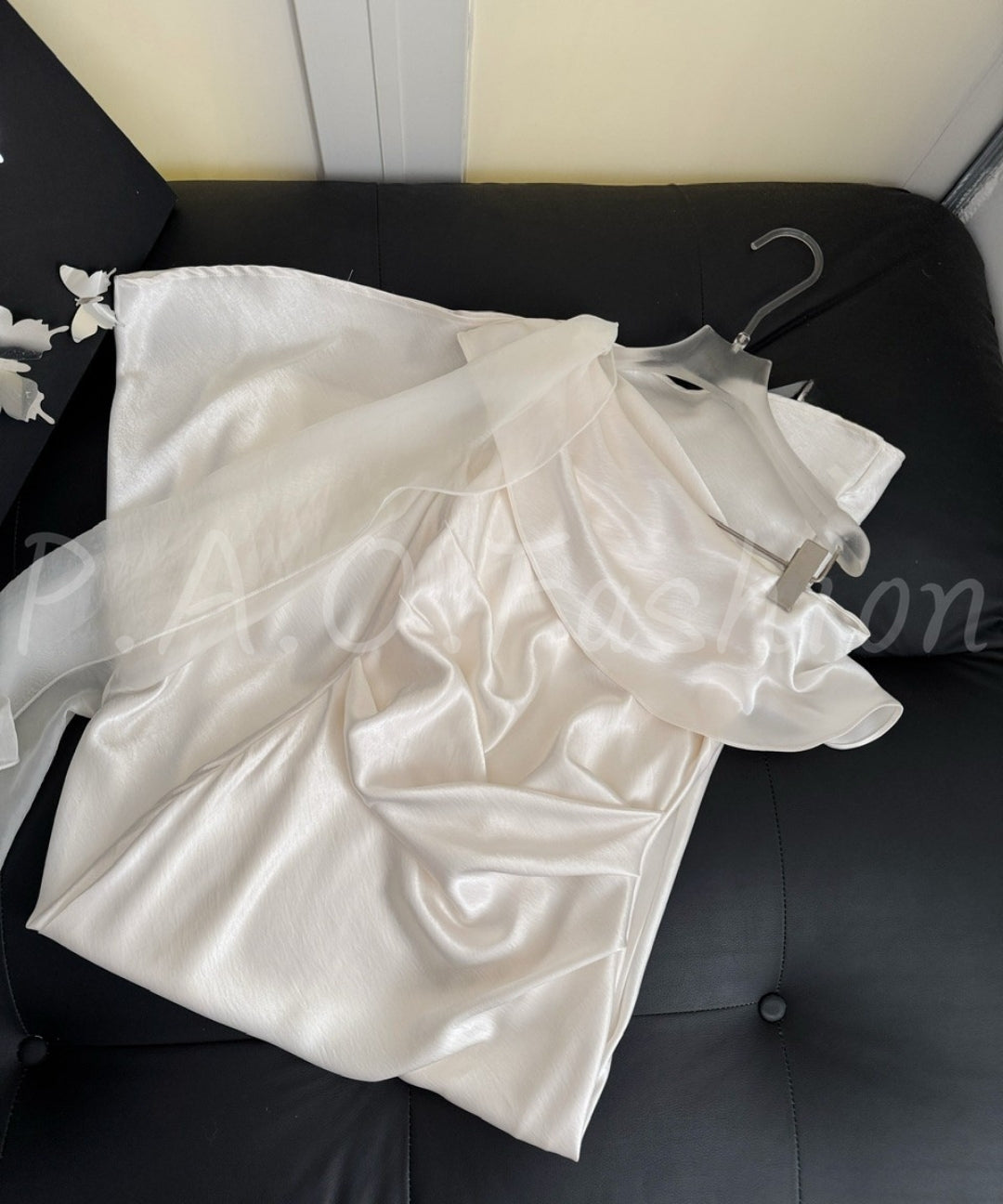 One-Shoulder Satin Draped Mermaid Dress[Available Now]