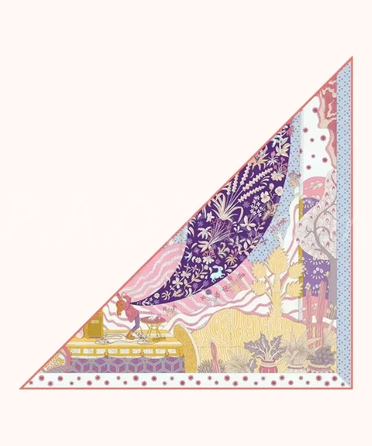 Fantasy Garden Print Multiway Scarf