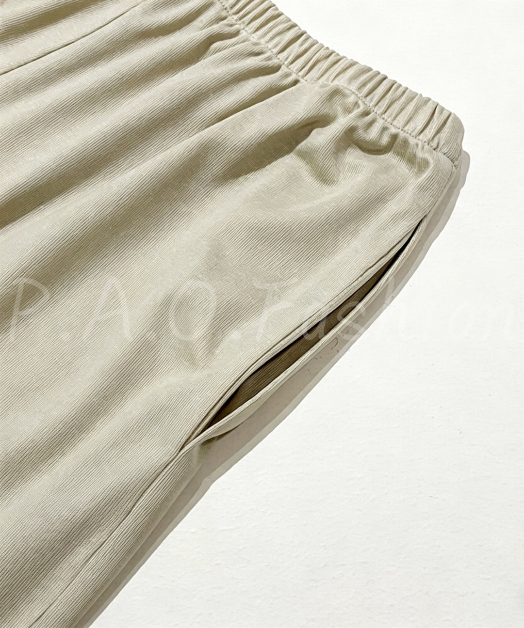 Tencel-Blend Asymmetric Draped Top & Wide-Leg Pants Set[Available Now]