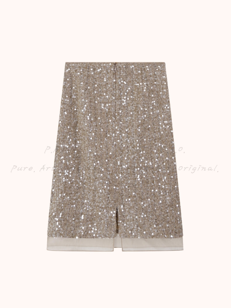 Luxe Aura Midi Skirt