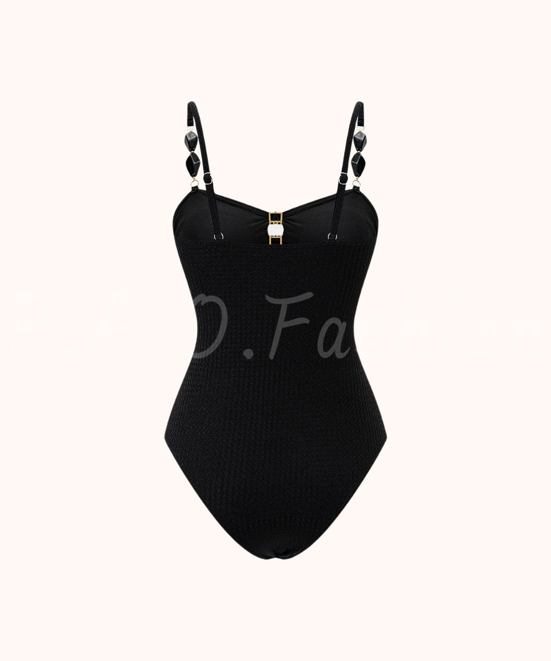 Metallic Beaded Swimsuit