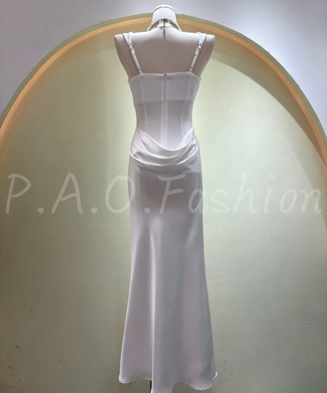 Satin Square Neck Mermaid Gown[Available Now]