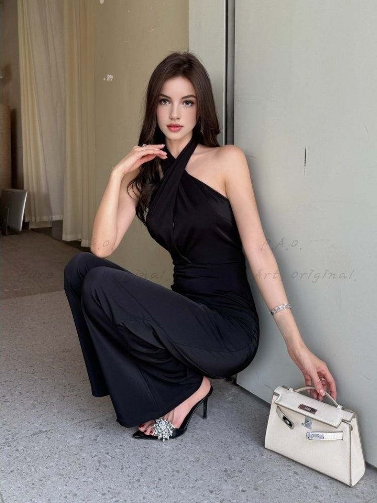 Drape Noir Jumpsuit