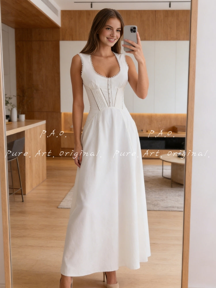 SERENA CORSET MIDI DRESS