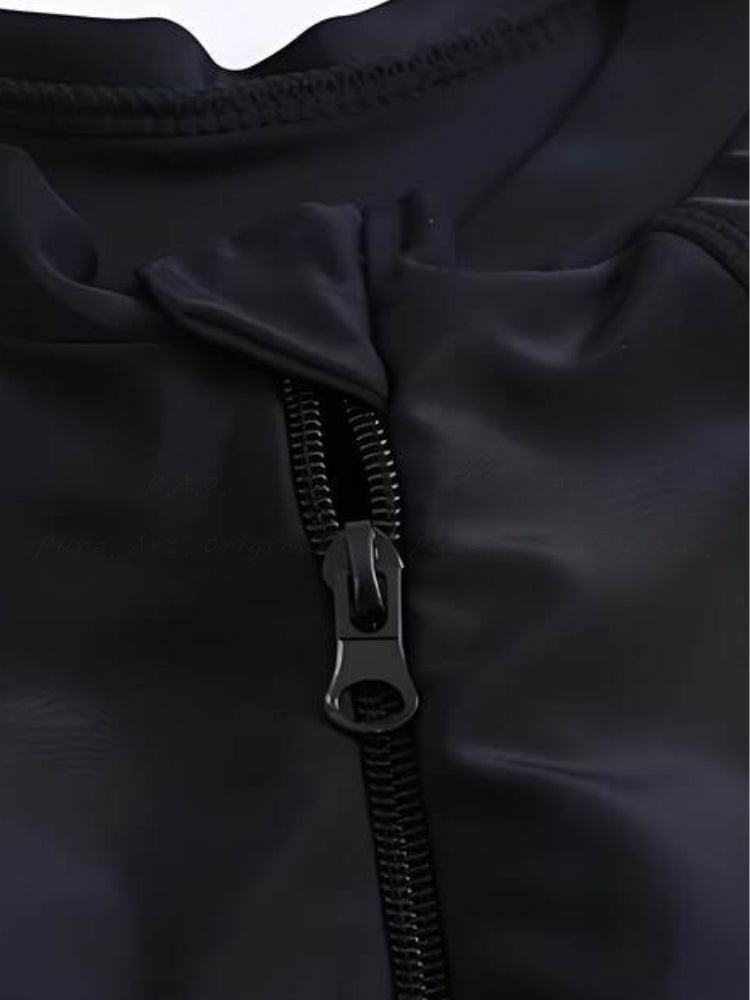 Front Zip One-Piece Swimsuit