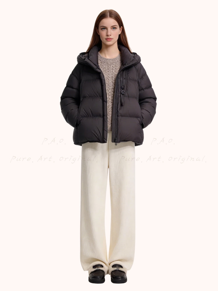 Casual Hooded Down Jacket