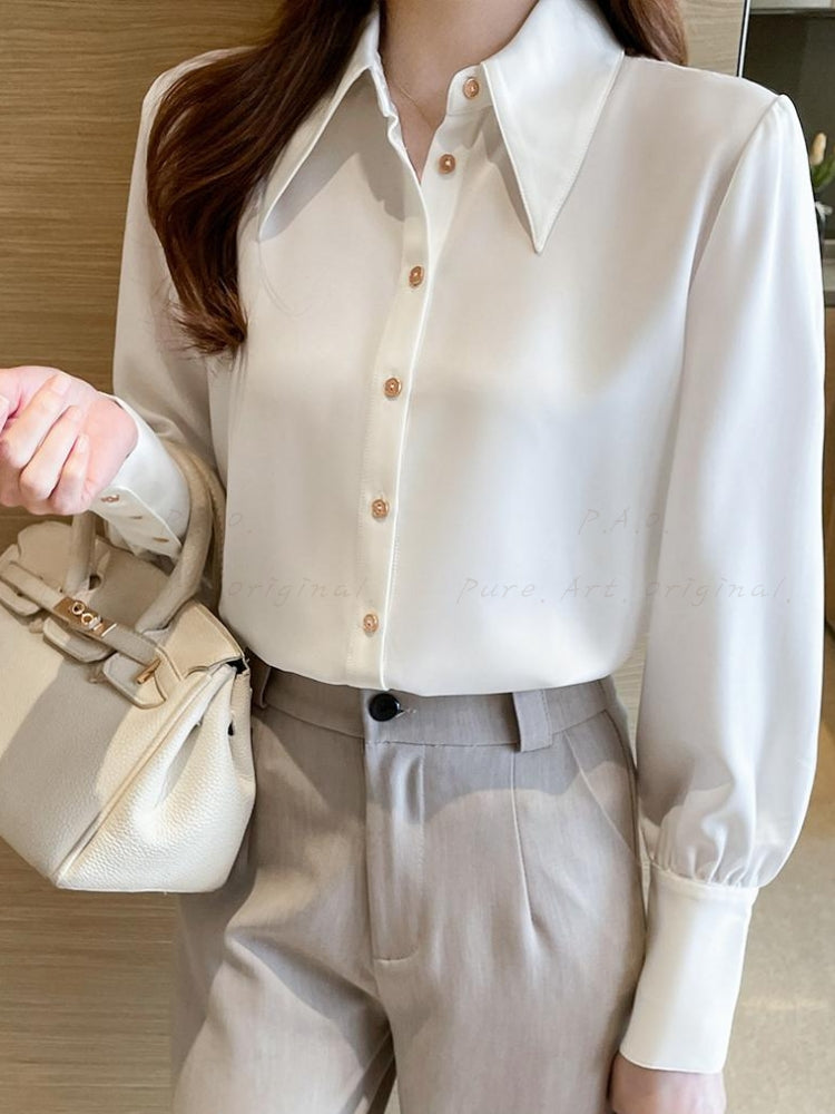 Pointed Collar Professional Shirt