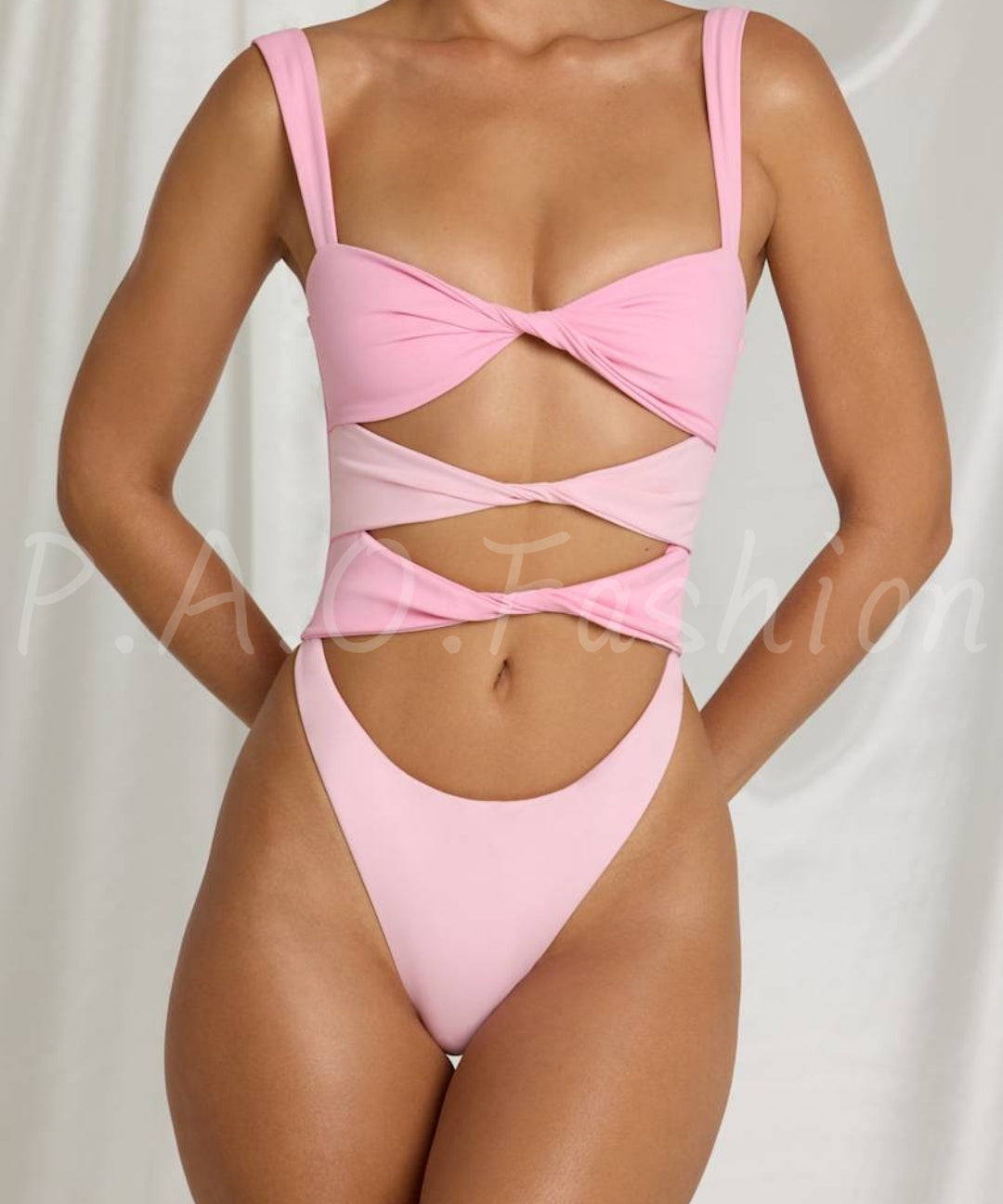Twist Cutout One-Piece Swimsuit