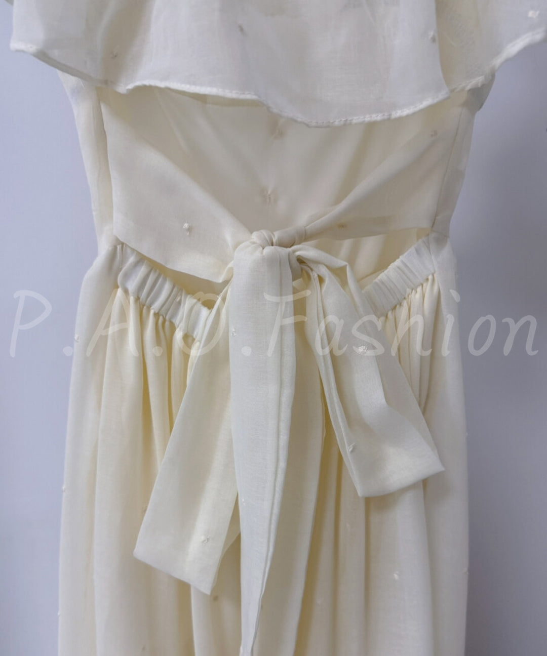 Square Neck Ruffle Beaded Maxi Dress[Available Now]