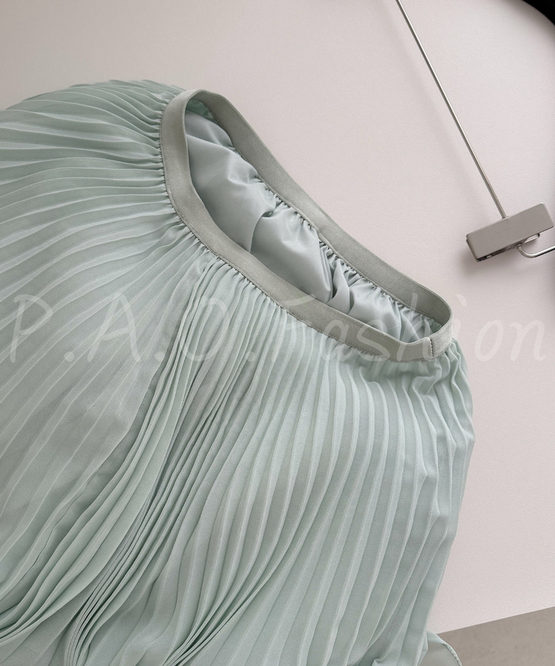 Halter Pleated Chiffon Top & Maxi Skirt Set[Available Now]