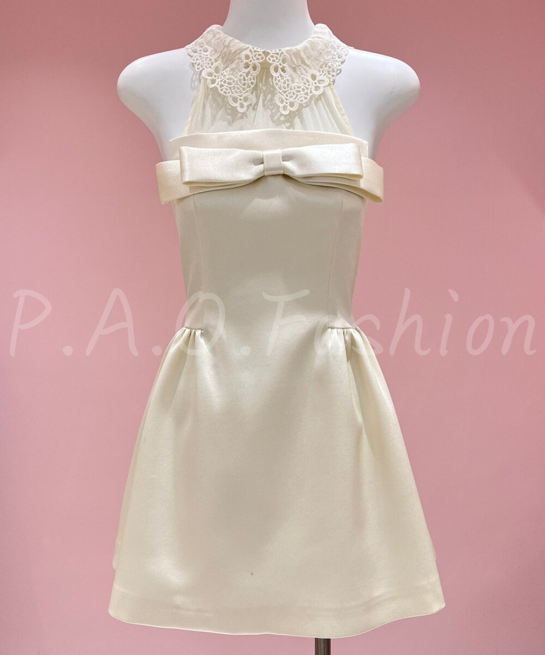 Jacquard Bow Strap Maxi Dress[Available Now]