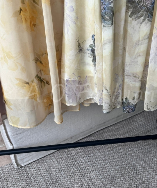 Floral Halter V-Neck Maxi Dress