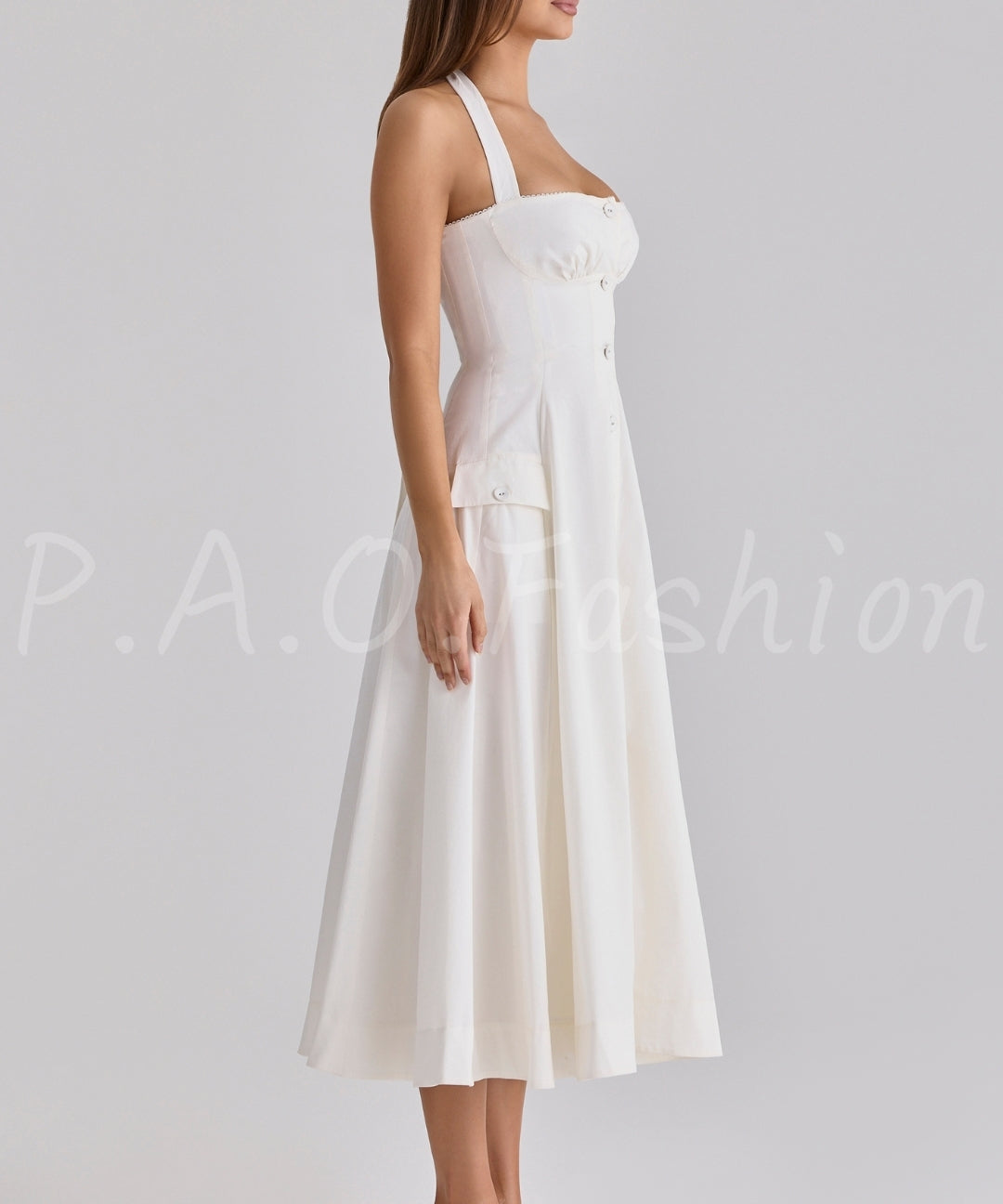 Lace Halter Neck Mini Dress[Available Now]