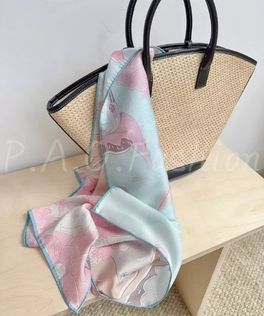 Double-Sided Printed Square Scarf