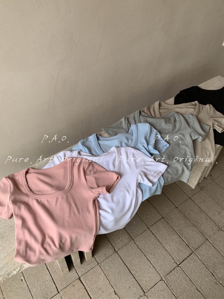 Sculpt Fit U-Neck Crop Tee