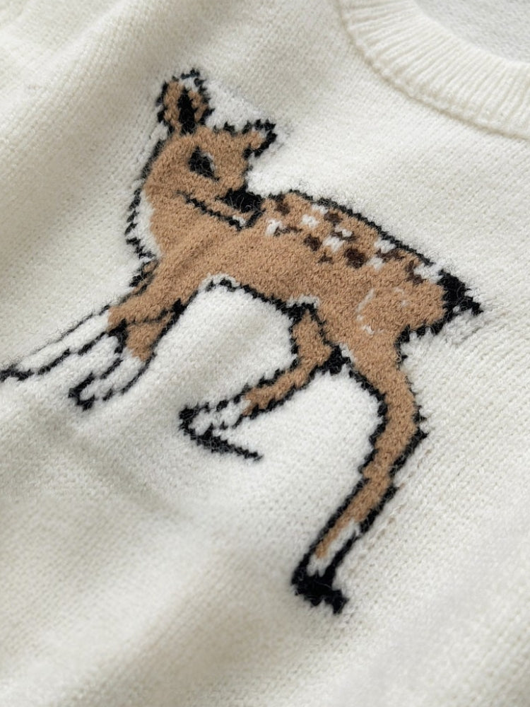 Wool-Blend Sweet Cable Knit Hooded Sweater