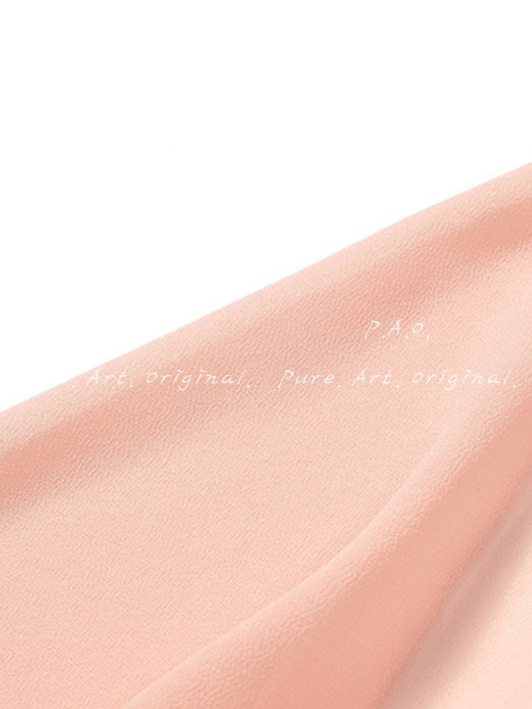 Asymmetric Satin Ribbon Mermaid Maxi Dress