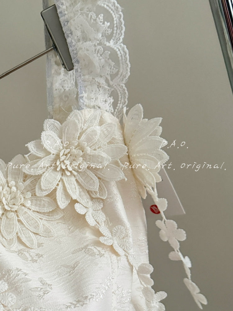 ARABELLA BALLETCORE FLORAL MINI DRESS