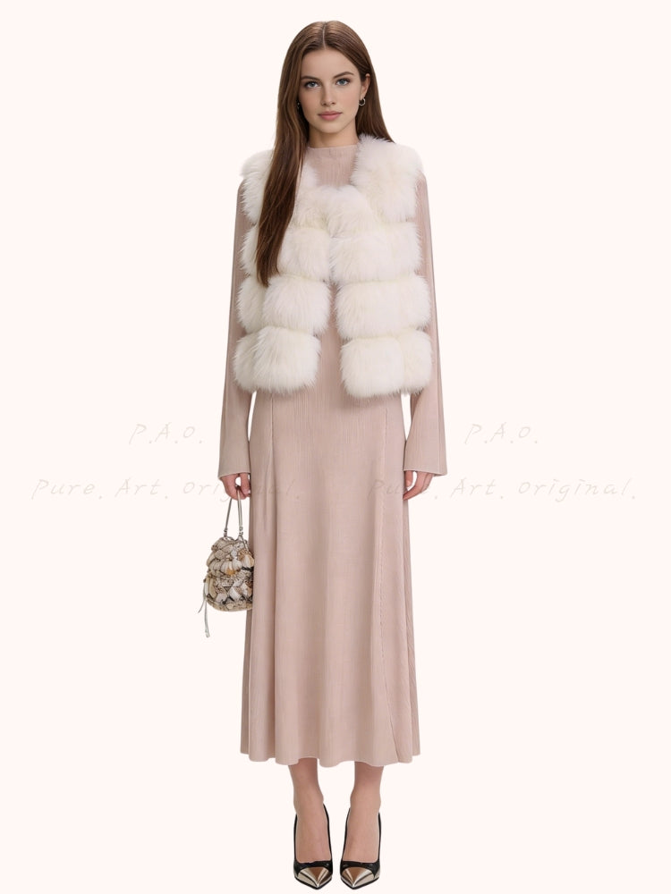 Snowland Faux Fur Sleeveless Vest