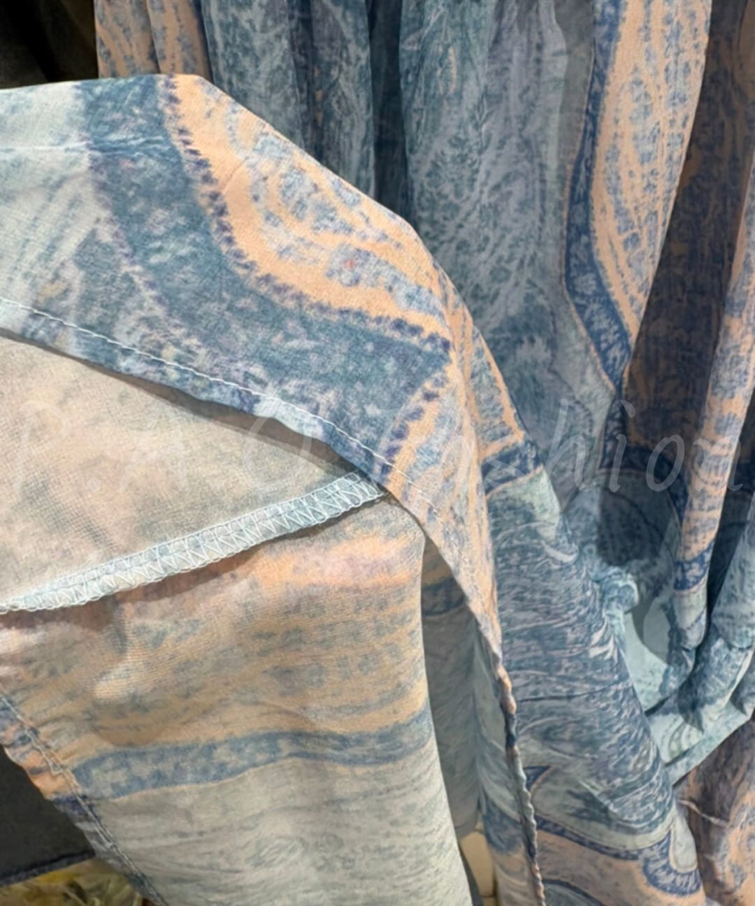 Paisley Chiffon Maxi Dress