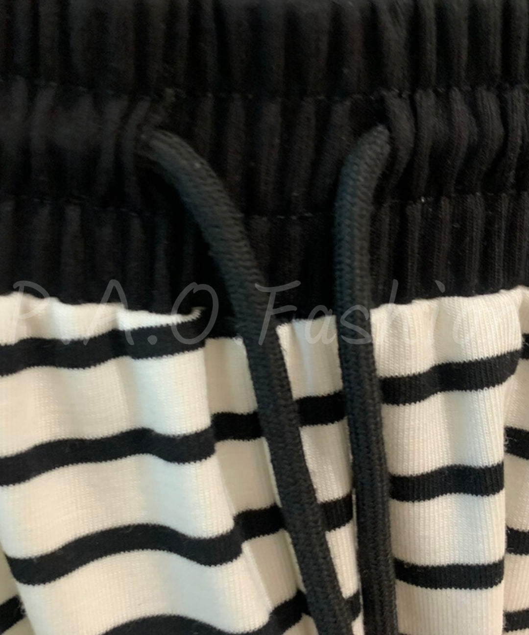 Striped Bandeau Top & Wide-Leg Pants Set[Available Now]