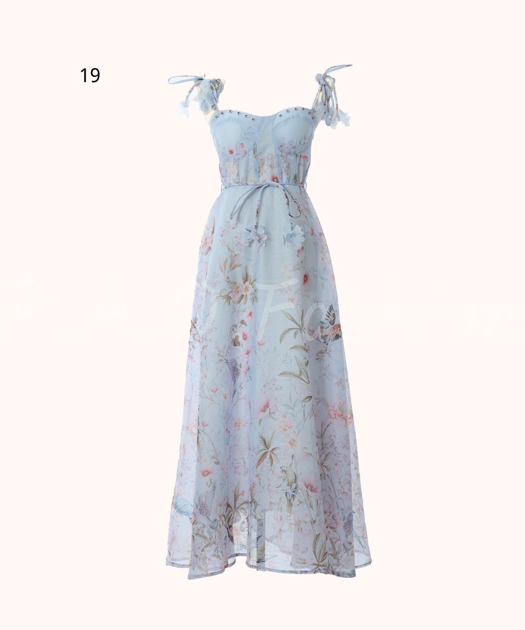 Floral Print Strap Maxi Dress[Available Now]
