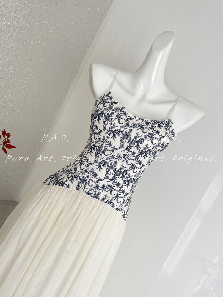 ELARA CORSET TULLE MAXI DRESS